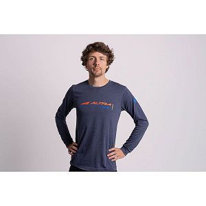 Altra Classic Long Sleeve T-skjorter Herre Norge, Marinen | Norge-4328517